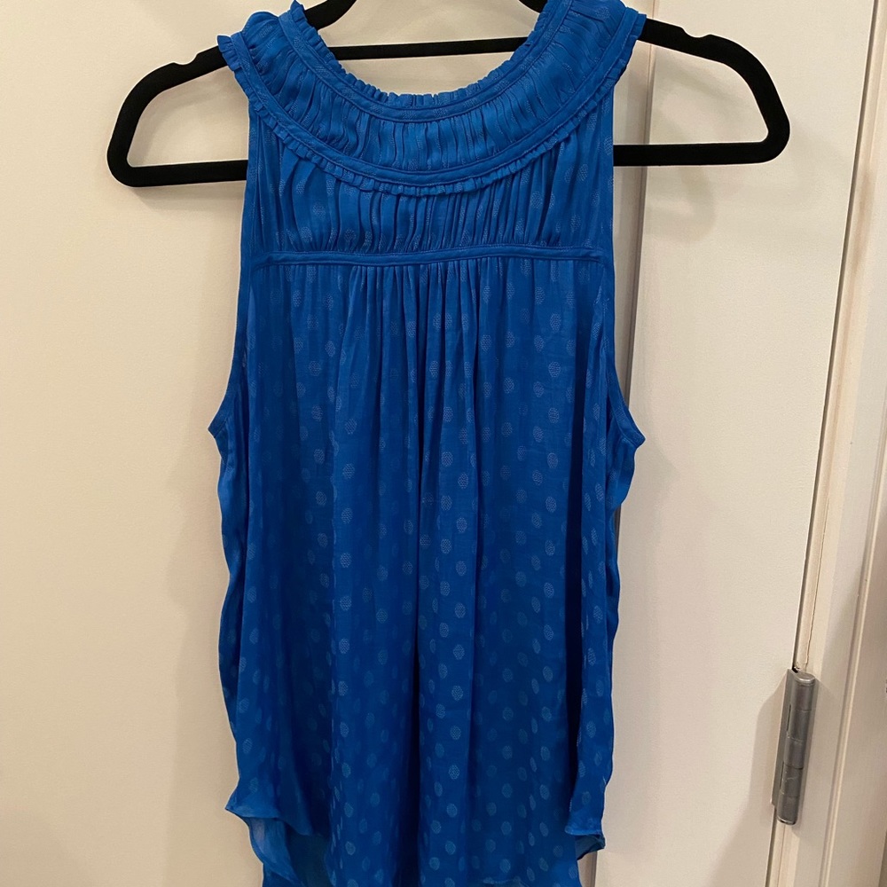 Anthropology Blue Size Medium Sleeveless Blouse